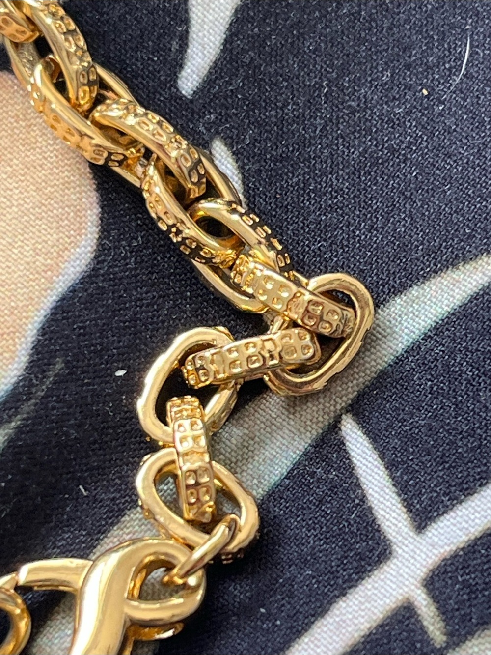 Balenciaga Gold Pendant Necklace 24” Custom Repurposed Charm Chain Read Desc - Picture 10 of 13